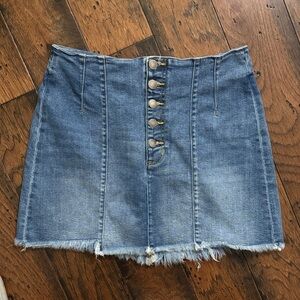 Altar'd State Blue Denim Mini Skirt